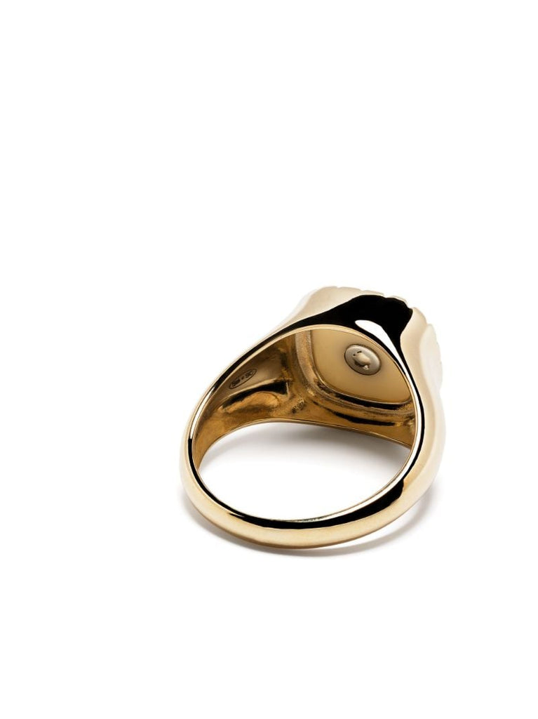 9k Yellow Gold Pierrot Diamond Ring