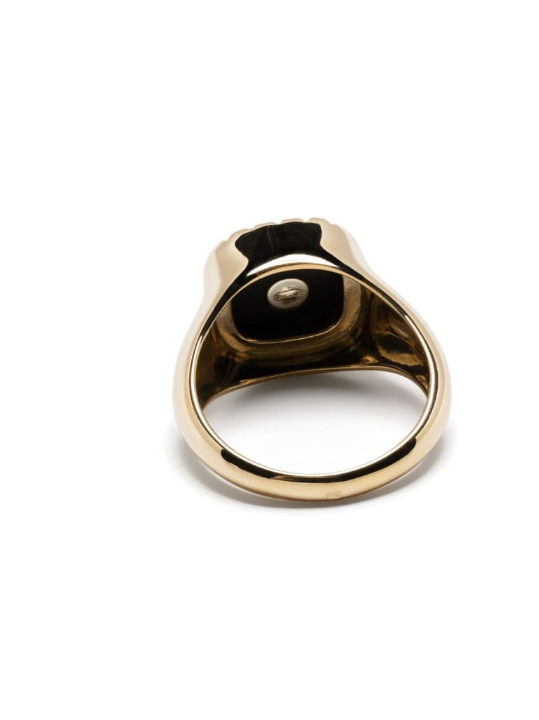9k Yellow Gold Pierrot Diamond Ring
