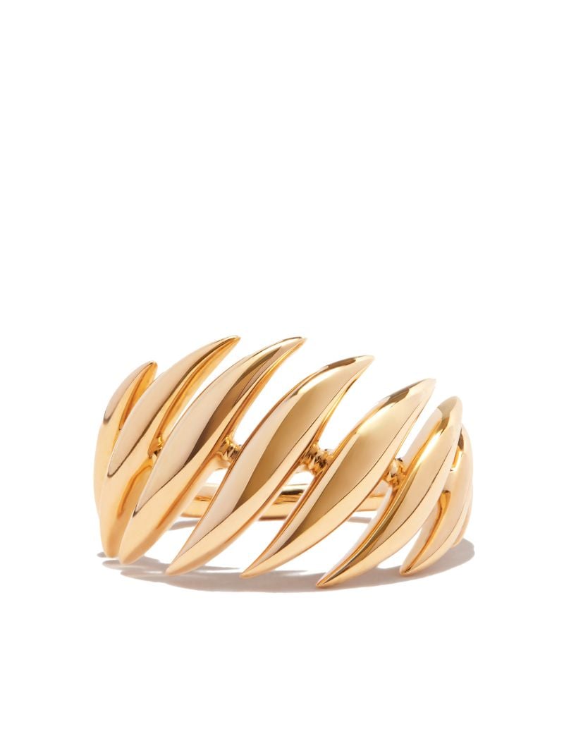 18k Yellow Gold Flame Small Ring
