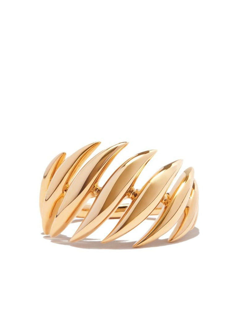 18k Yellow Gold Flame Small Ring
