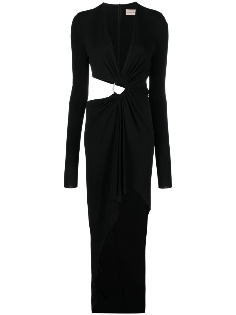 Black Cut-out Maxi Dress