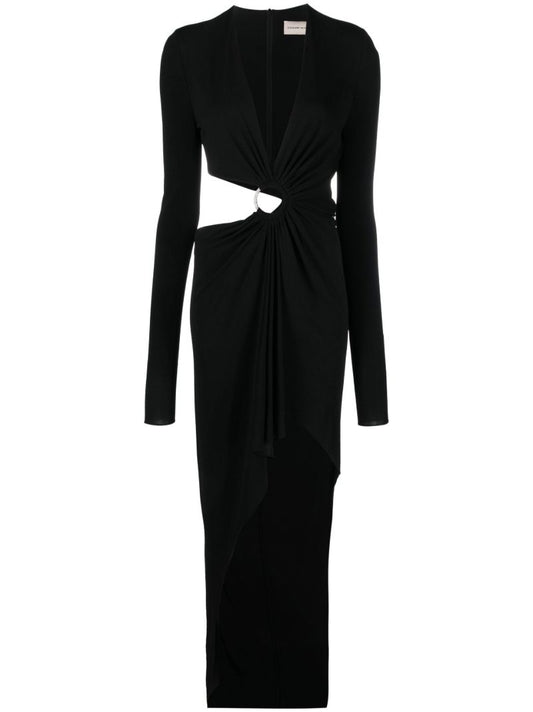 Black Cut-out Maxi Dress