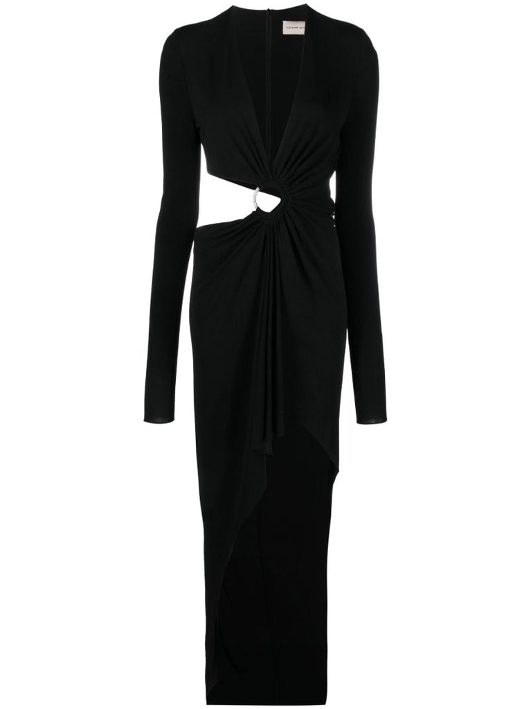 Black Cut-out Maxi Dress