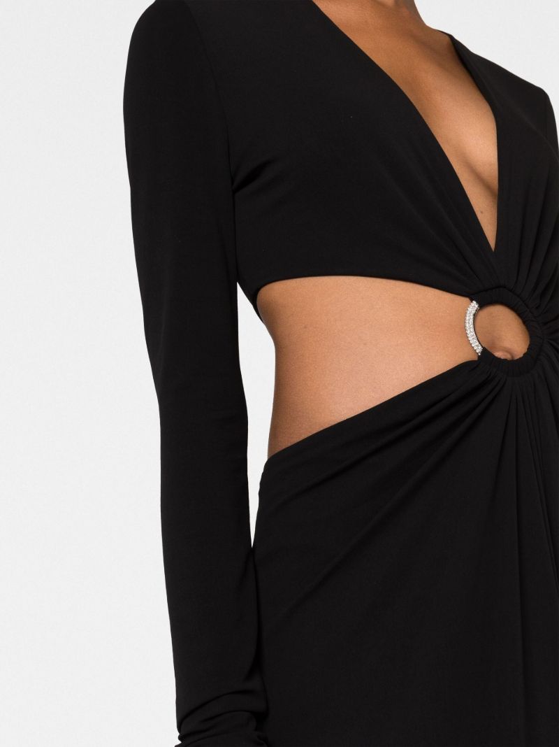Black Cut-out Maxi Dress