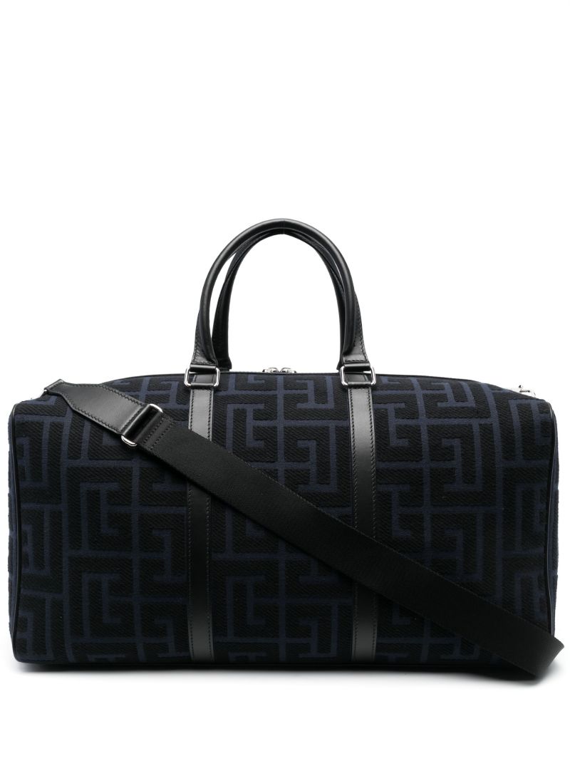 Blue Voyage Monogram Jacquard Holdall Bag