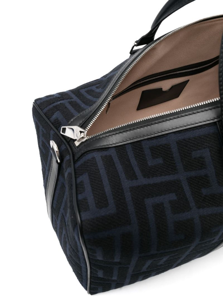 Blue Voyage Monogram Jacquard Holdall Bag