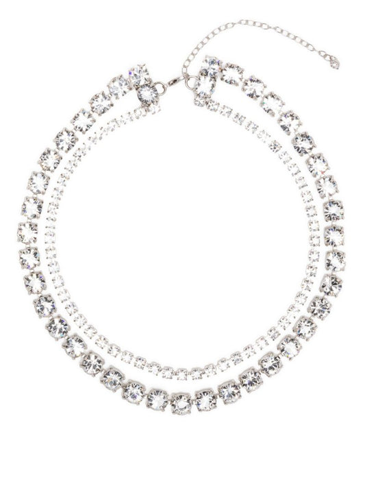 Silver-tone Alda Crystal Necklace