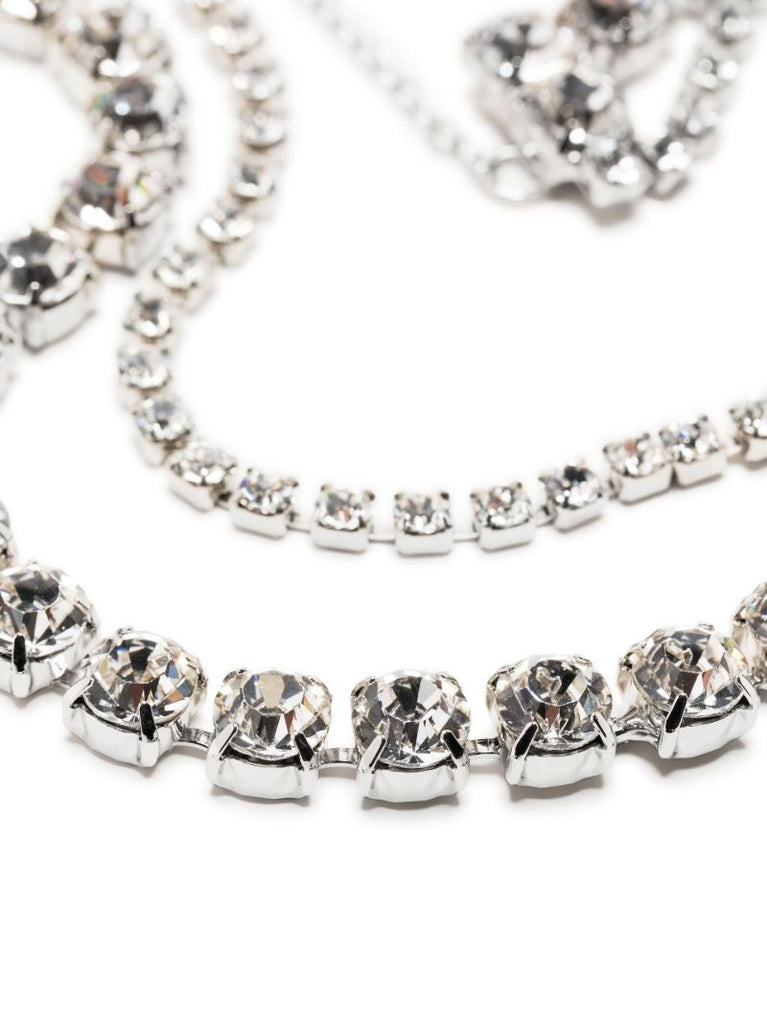 Silver-tone Alda Crystal Necklace