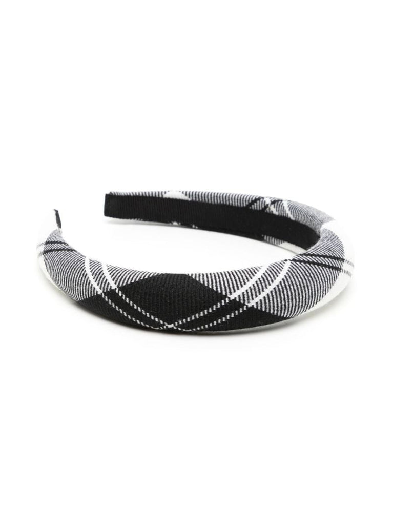 Black Rowan Tartan Print Headband