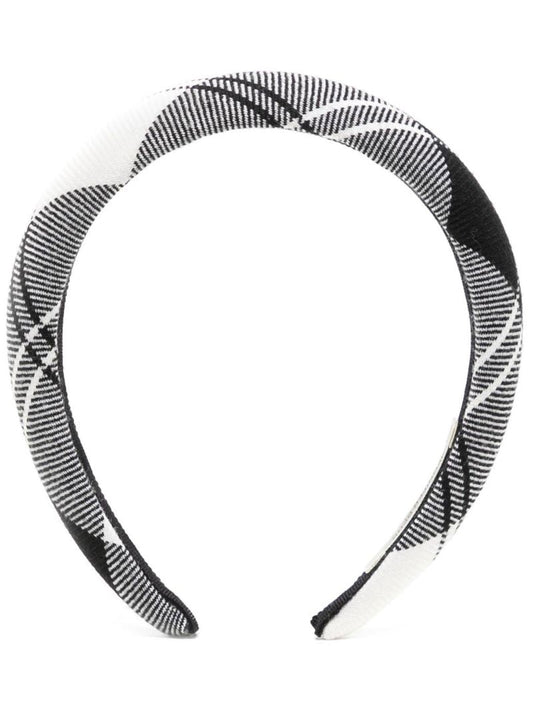 Black Rowan Tartan Print Headband