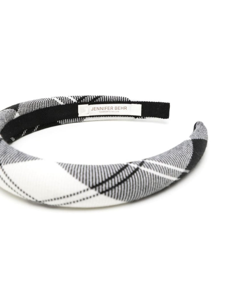 Black Rowan Tartan Print Headband