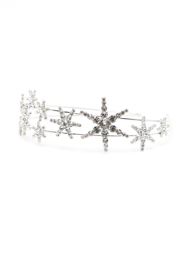 Silver Tone Nashira Crystal Embellished Headband
