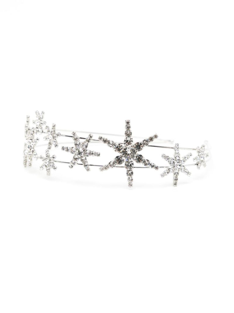 Silver Tone Nashira Crystal Embellished Headband