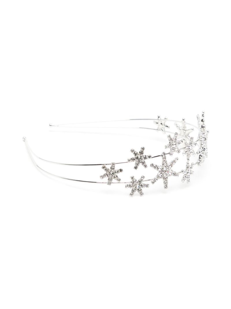 Silver Tone Nashira Crystal Embellished Headband