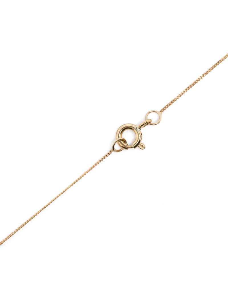 9k Yellow Gold Souad Quartz and Diamond Necklace