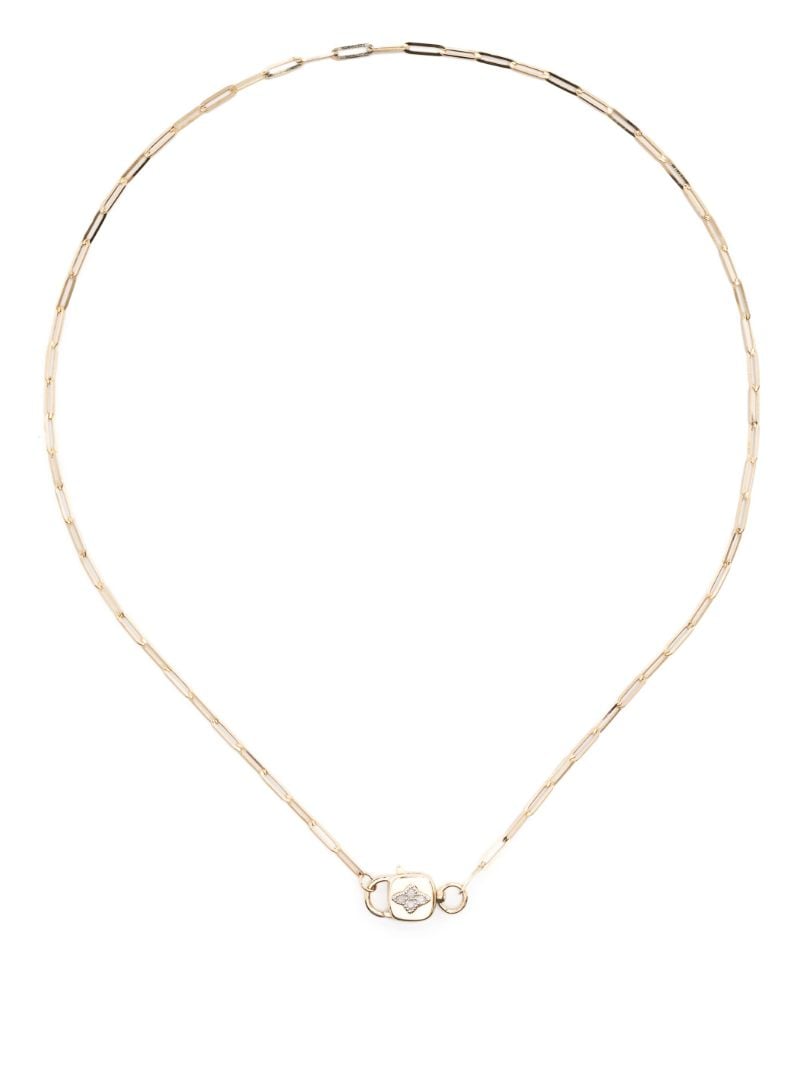 9k Yellow Gold Louise Diamond Necklace