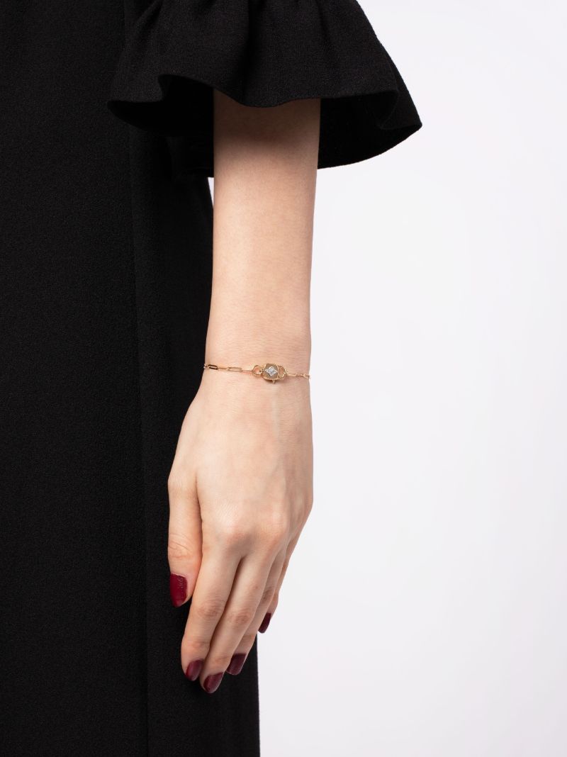 9k Yellow Gold Louise Diamond Bracelet