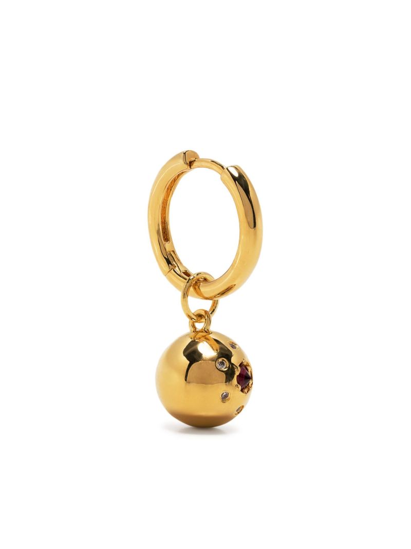 Gold-plated Titillate Crystal Single Drop Earring
