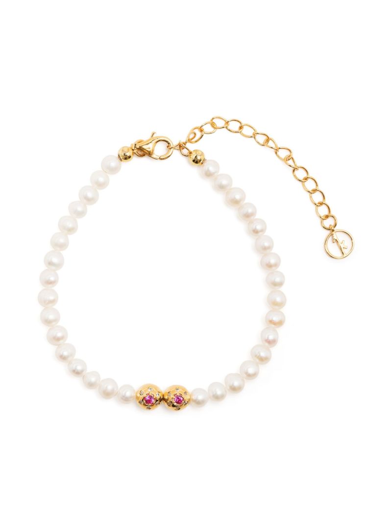 Gold-plated Titillate Pearl Bracelet