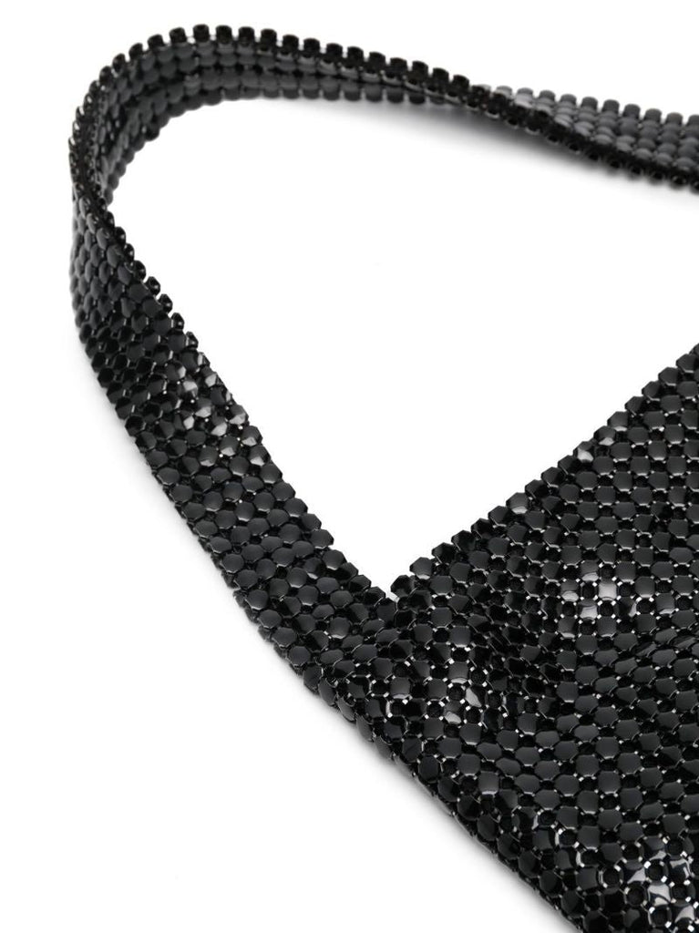 Black Pixel Chainmail Tote Bag