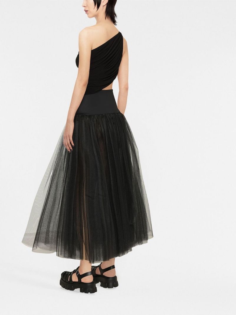 Black Diana One-shoulder Top