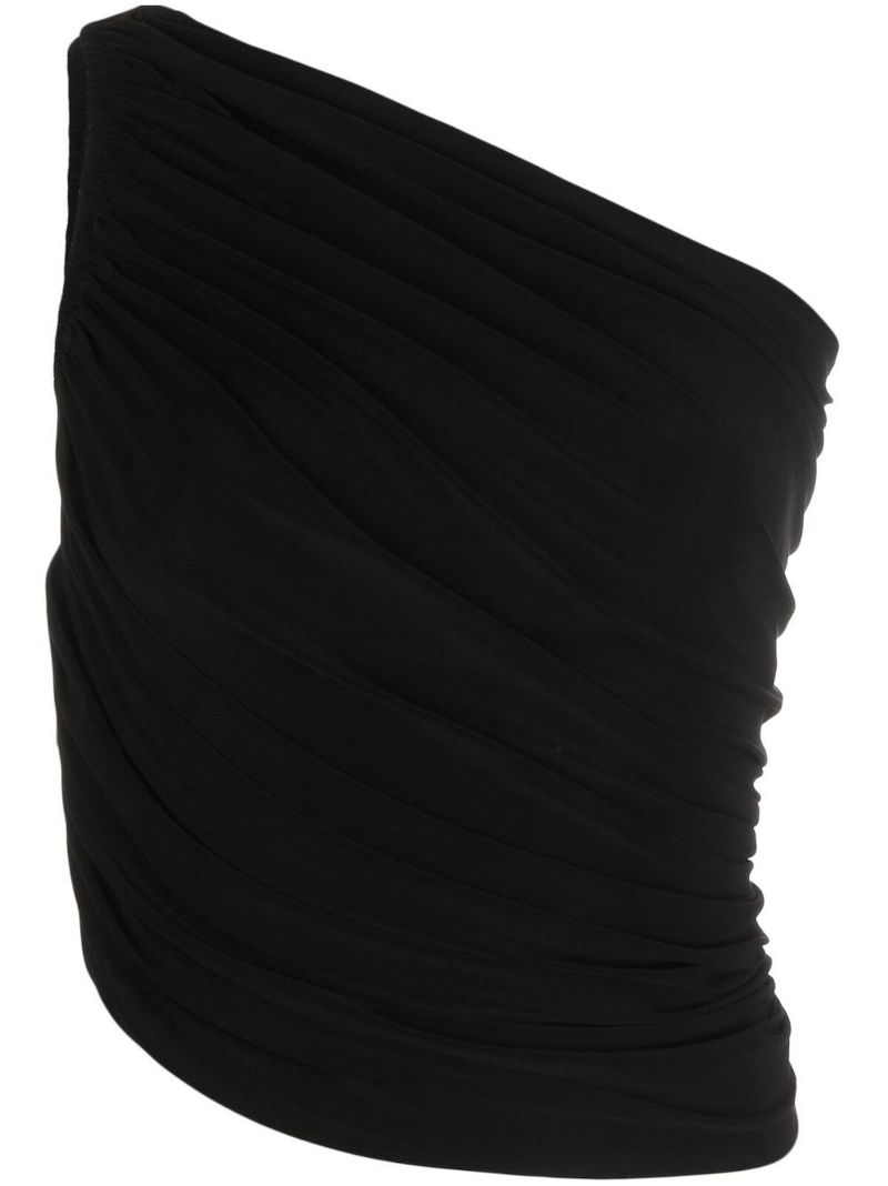 Black Diana One-shoulder Top