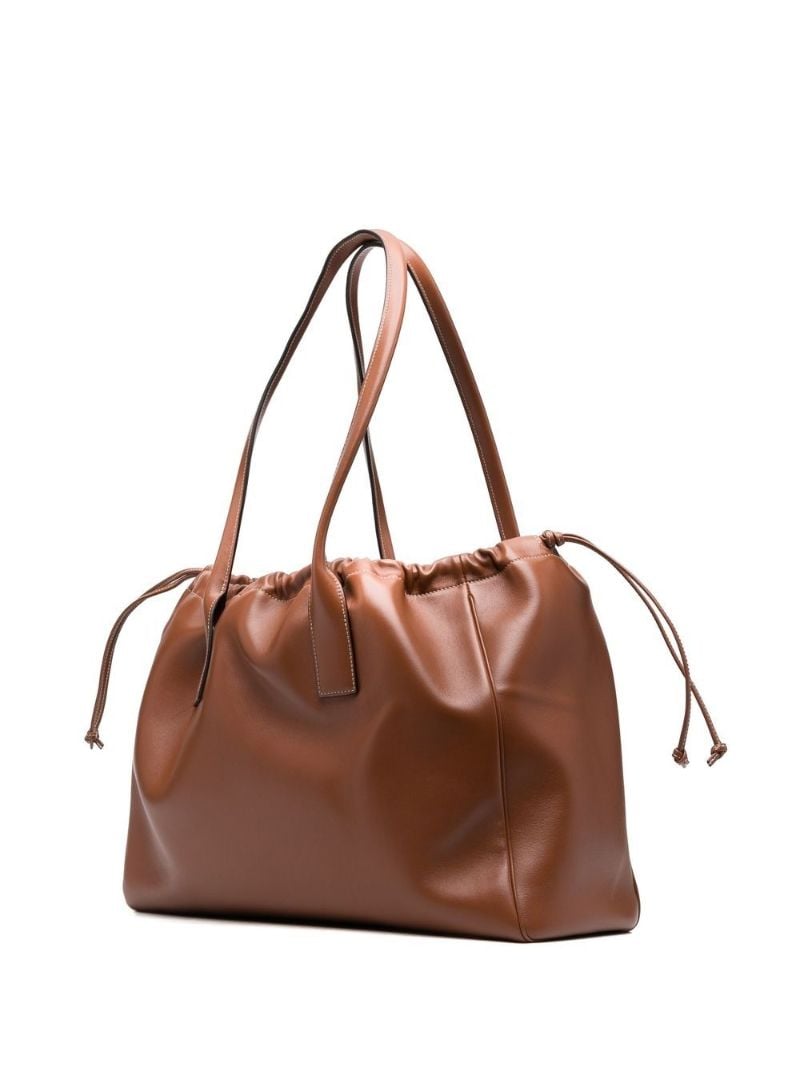 Brown Cabas Triomphe Leather Tote Bag