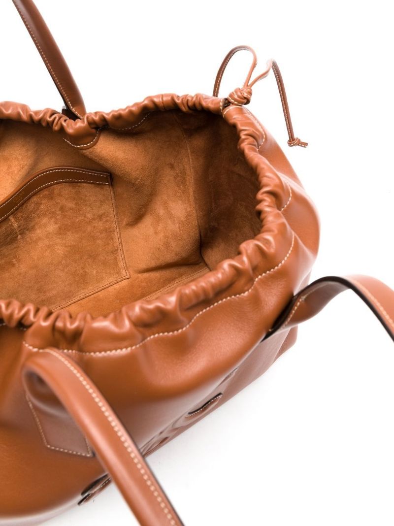 Brown Cabas Triomphe Leather Tote Bag