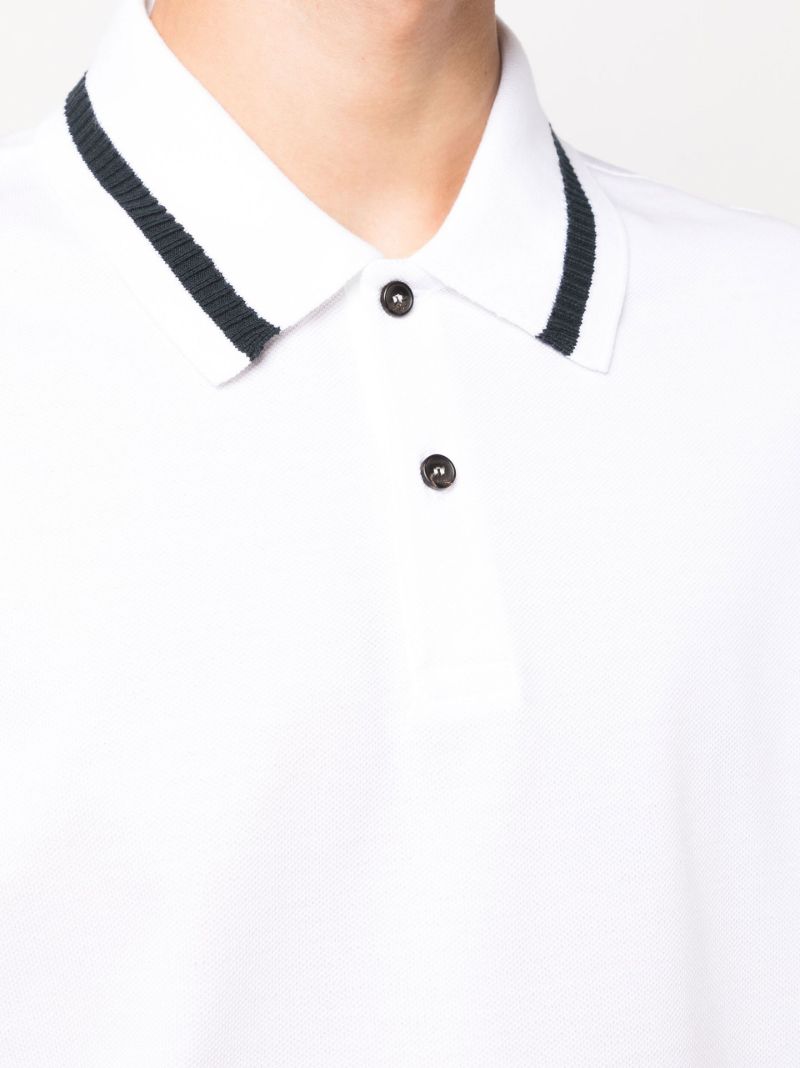 White Cotton Polo Shirt