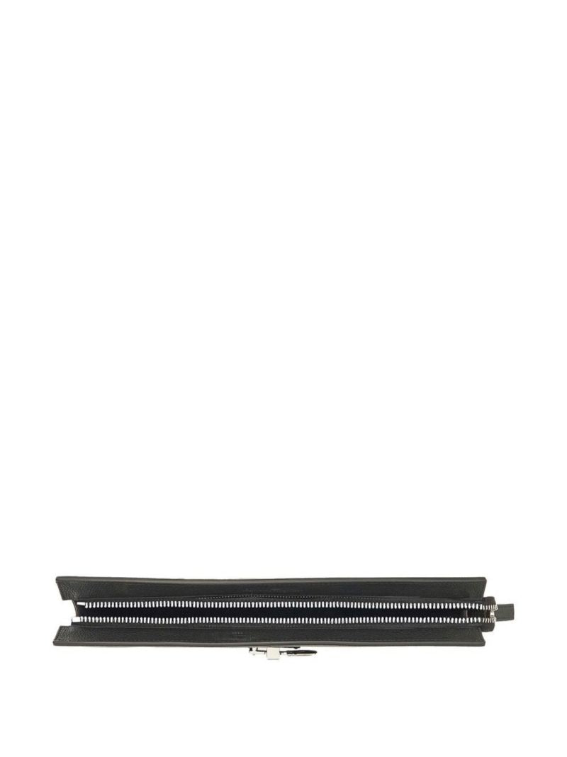 Black Studio Leather Clutch Bag