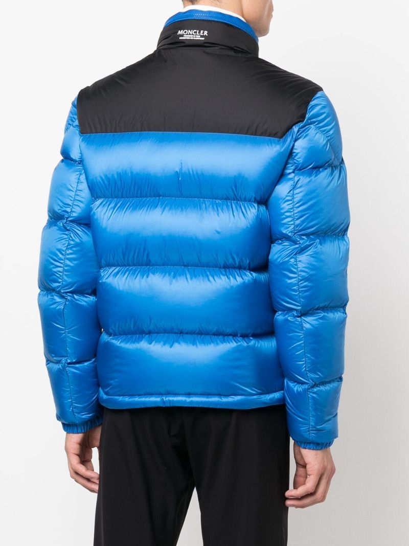 Blue Peuplier Hooded Quilted Jacket
