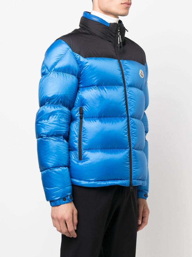 Blue Peuplier Hooded Quilted Jacket