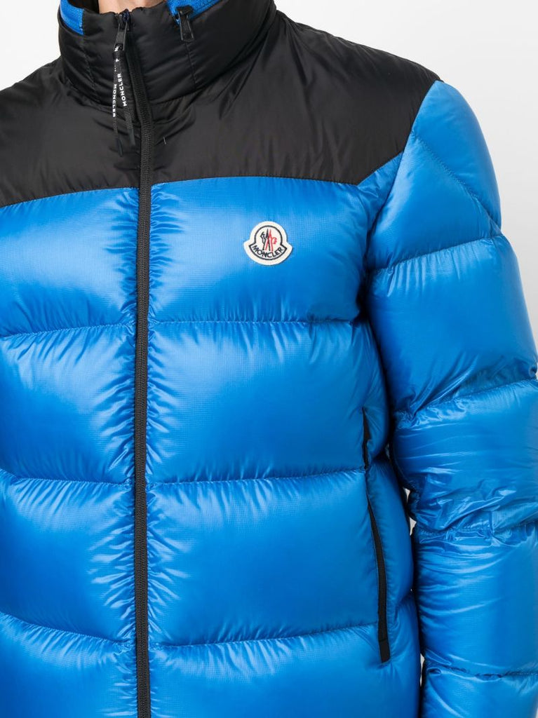 Blue Peuplier Hooded Quilted Jacket