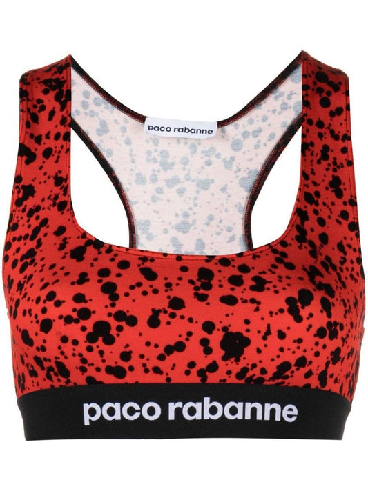 Red Bodyline Printed Sports Bra