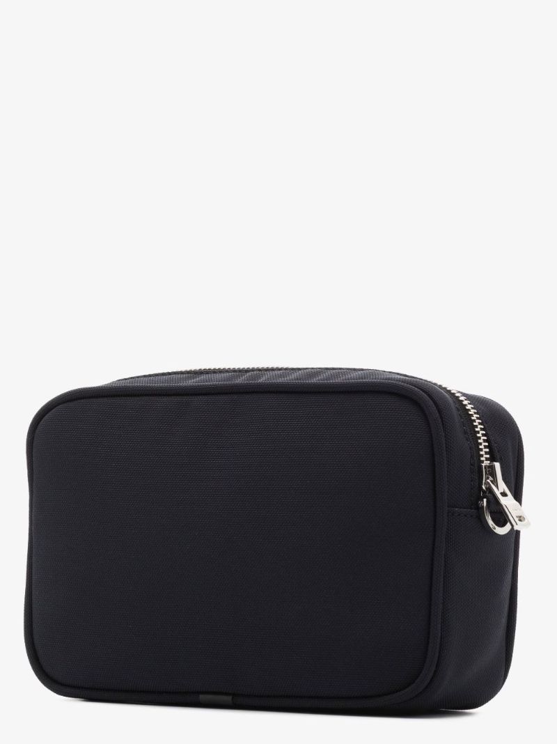 Black Logo Print Camera Bag