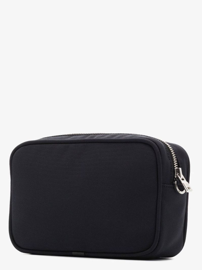 Black Logo Print Camera Bag