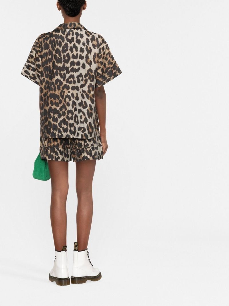 Neutral Leopard Print Top
