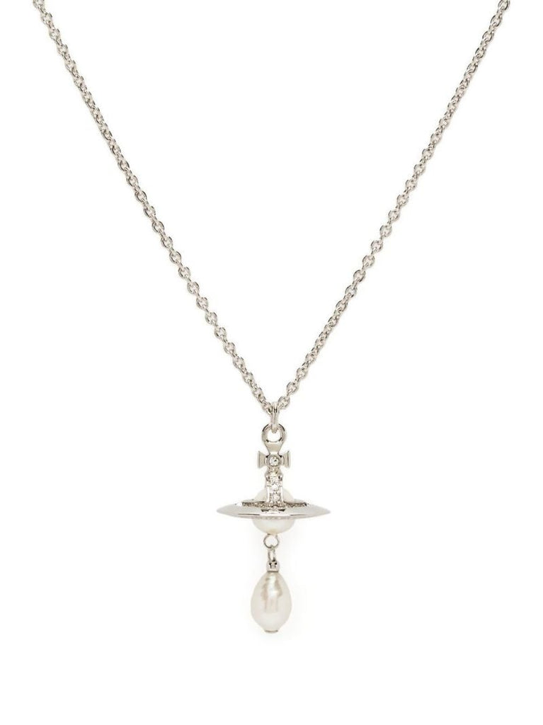 Silver-tone Orb Pendant Necklace