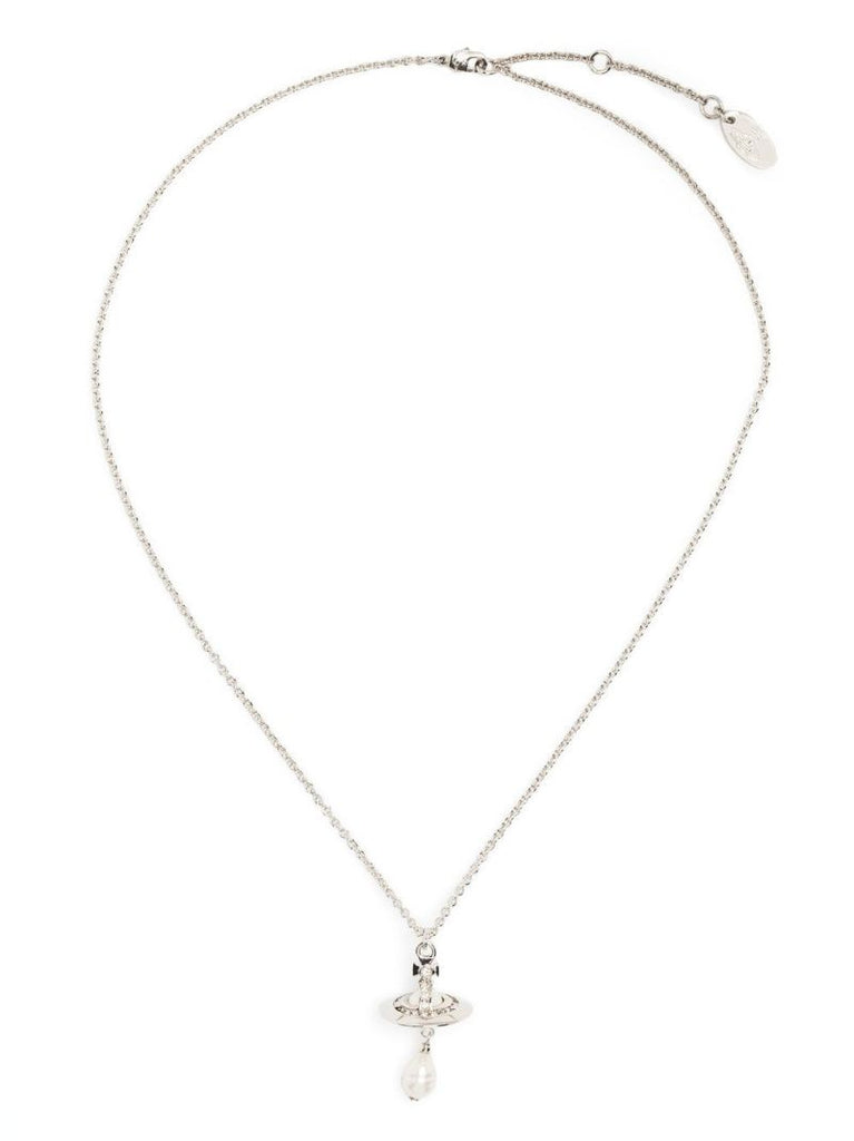 Silver-tone Orb Pendant Necklace