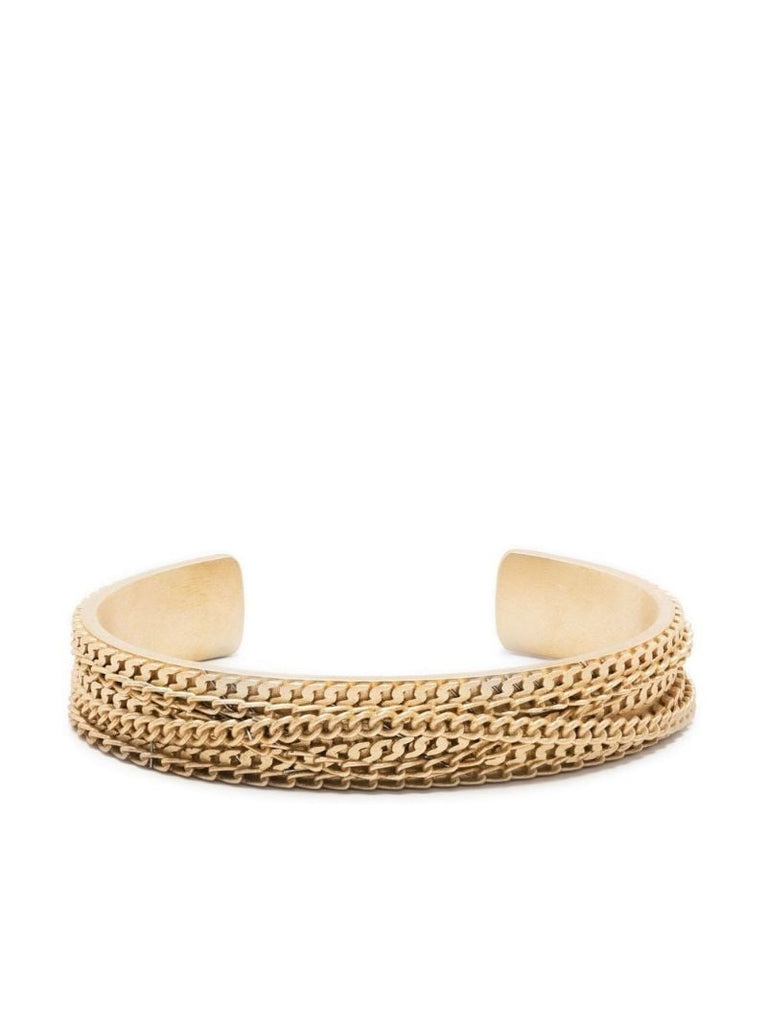 Gold-tone Chain Cuff Bracelet