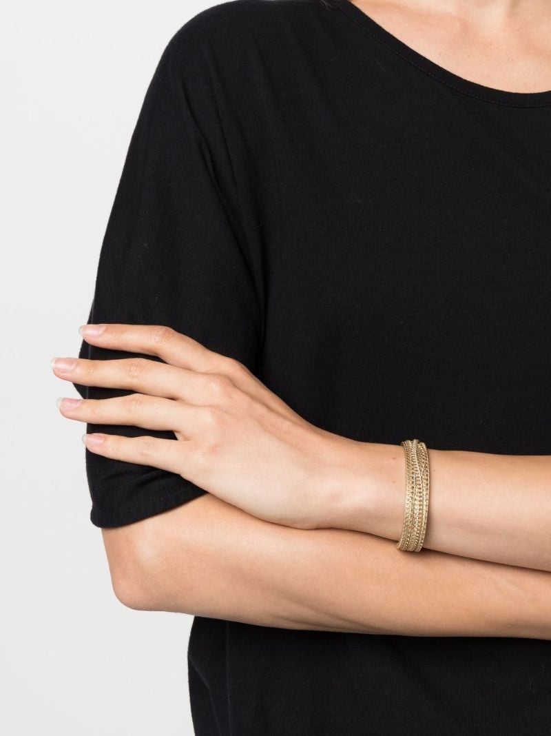 Gold-tone Chain Cuff Bracelet