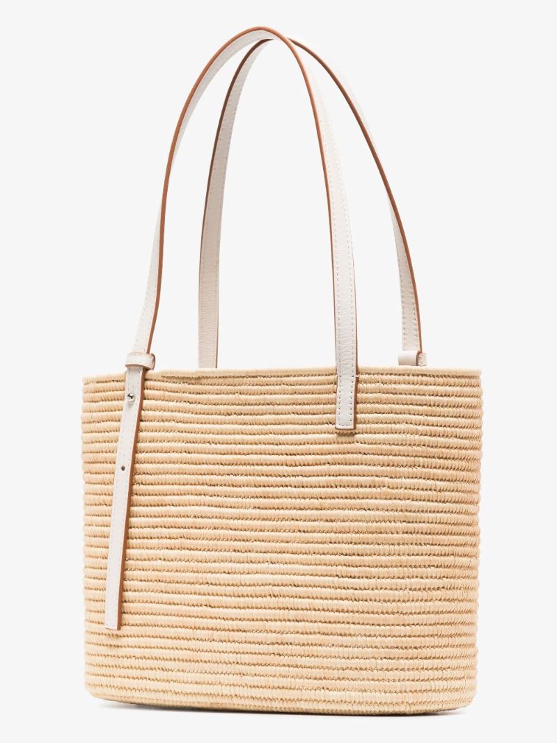 Neutral Raffia Tote Bag