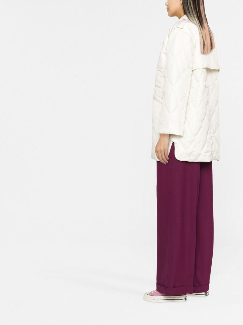 Neutral Zip-up Quilted Jacket