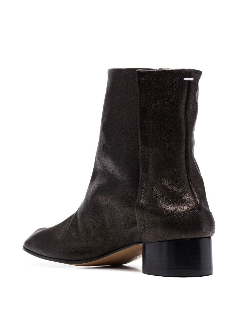 Black Tabi 30 Leather Ankle Boots