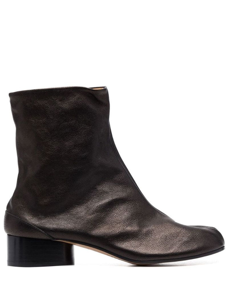 Black Tabi 30 Leather Ankle Boots