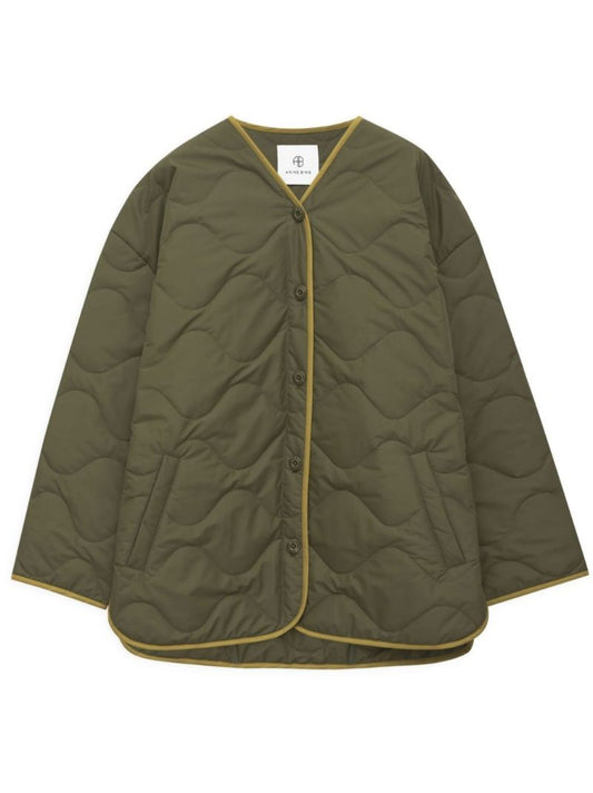 Green Paddington Quilted Coat