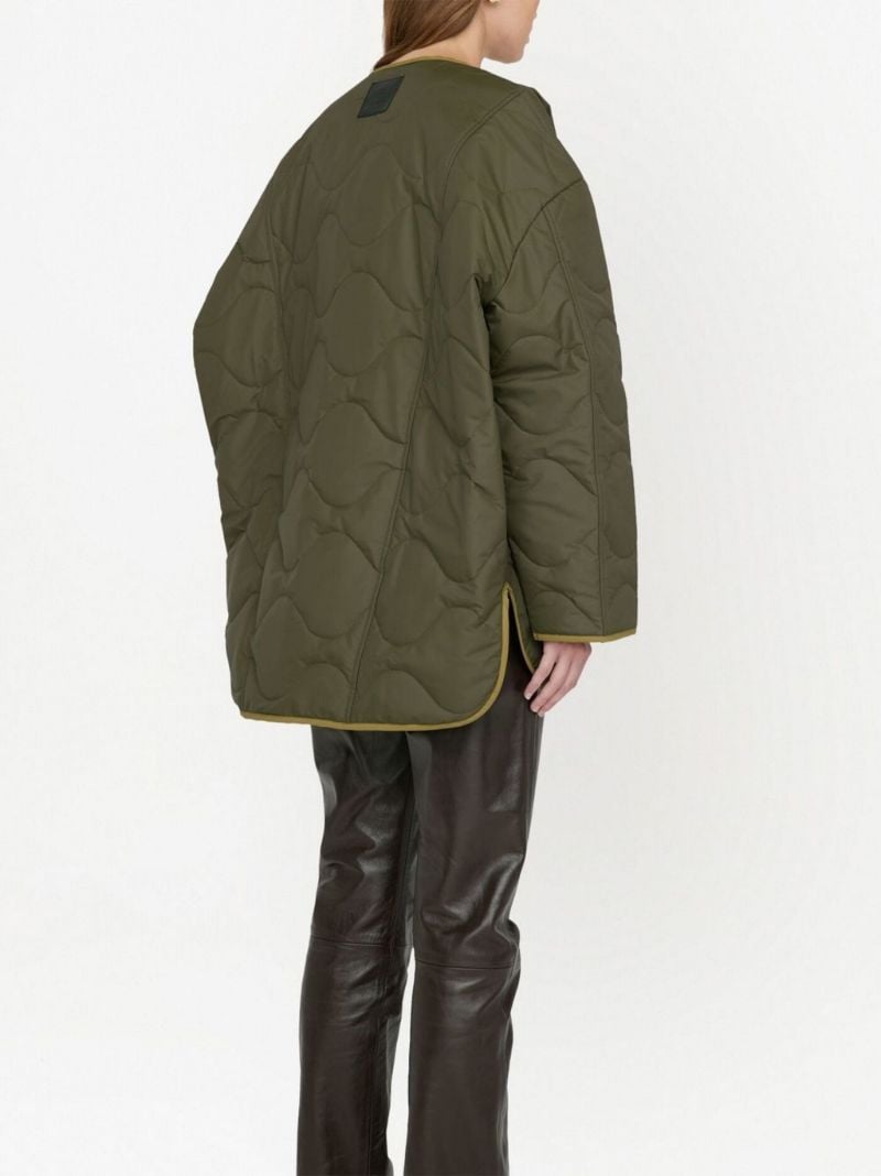 Green Paddington Quilted Coat