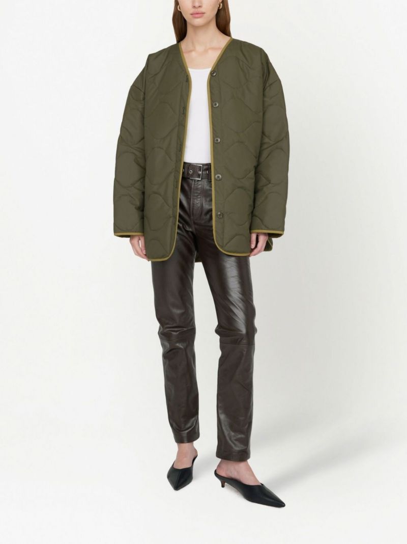 Green Paddington Quilted Coat