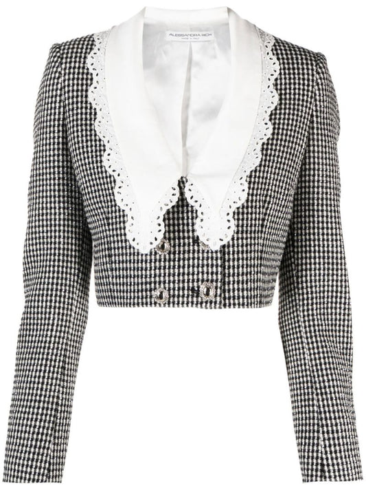Black Peter Pan Collar Blazer