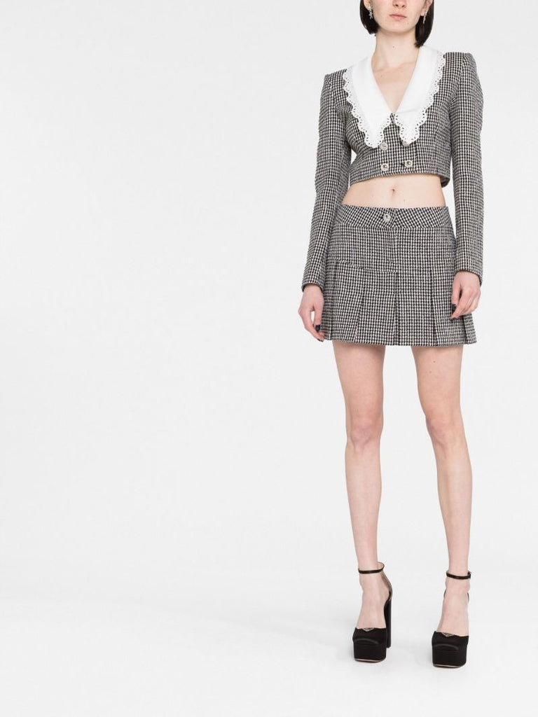 Black Peter Pan Collar Blazer